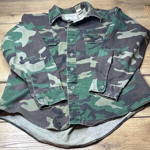 Vintage Rattler’s Brand Camo Shirt Size Medium USA Made